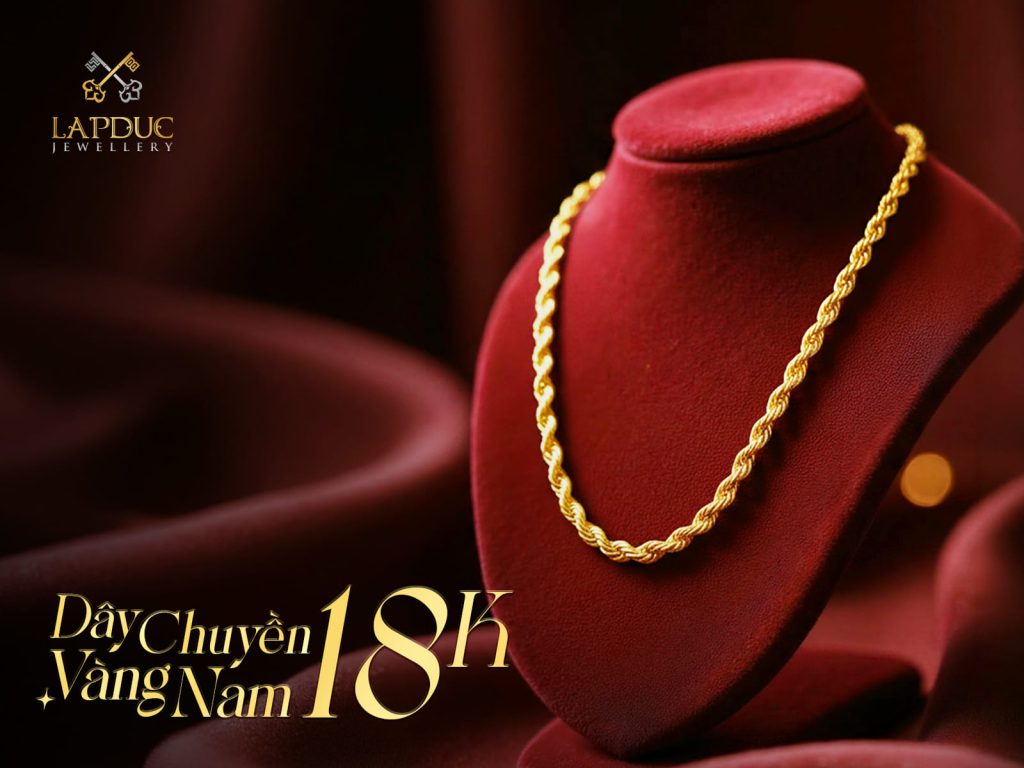 D&acirc;y chuyền v&agrave;ng nam