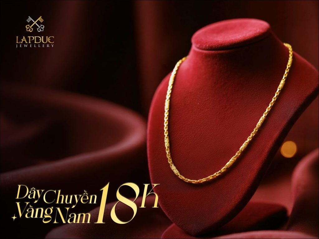 D&acirc;y chuyền v&agrave;ng nam