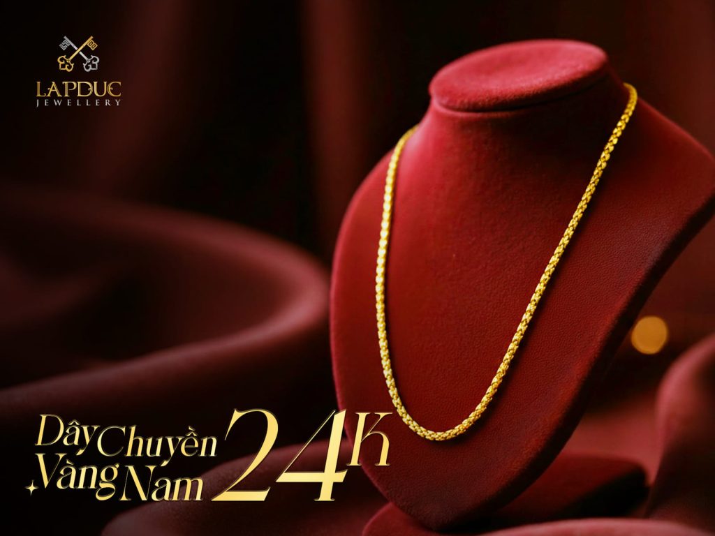 D&acirc;y chuyền v&agrave;ng nam