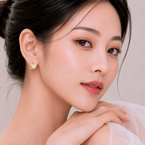 Bông tai Vàng 18K Love B101918