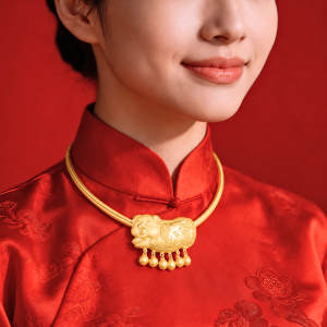 Kiềng Vàng 980 Cưới Heo Vàng K009151