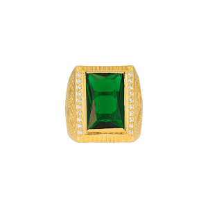 nhẫn nam v&agrave;ng 18K