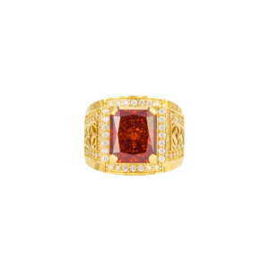 nhẫn nam v&agrave;ng 18K