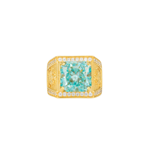 nhẫn nam v&agrave;ng 18K