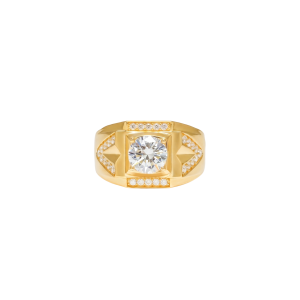 nhẫn nam v&agrave;ng 18K