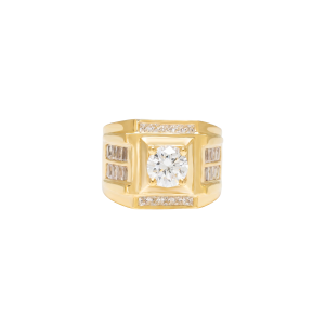 nhẫn nam v&agrave;ng 18K