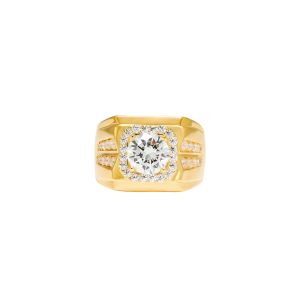nhẫn nam v&agrave;ng 18K