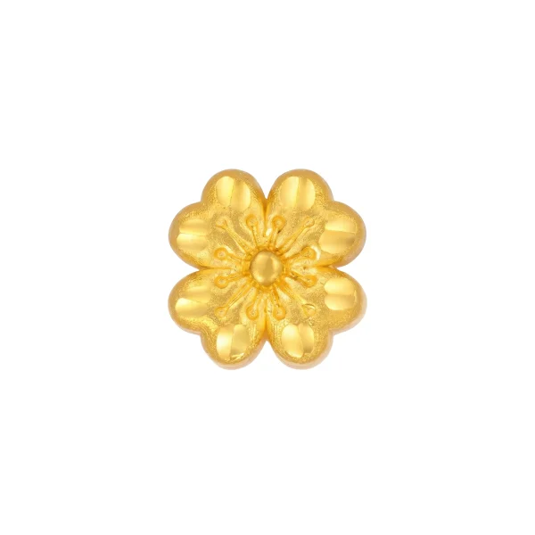 Phụ Kiện Charm Vàng 999 Cỏ 4 Lá