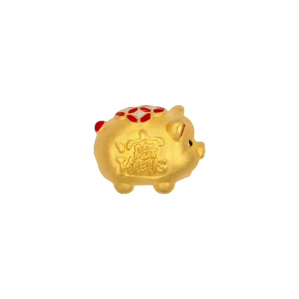 Phụ Kiện Charm Vàng 999 Heo Vàng P016689