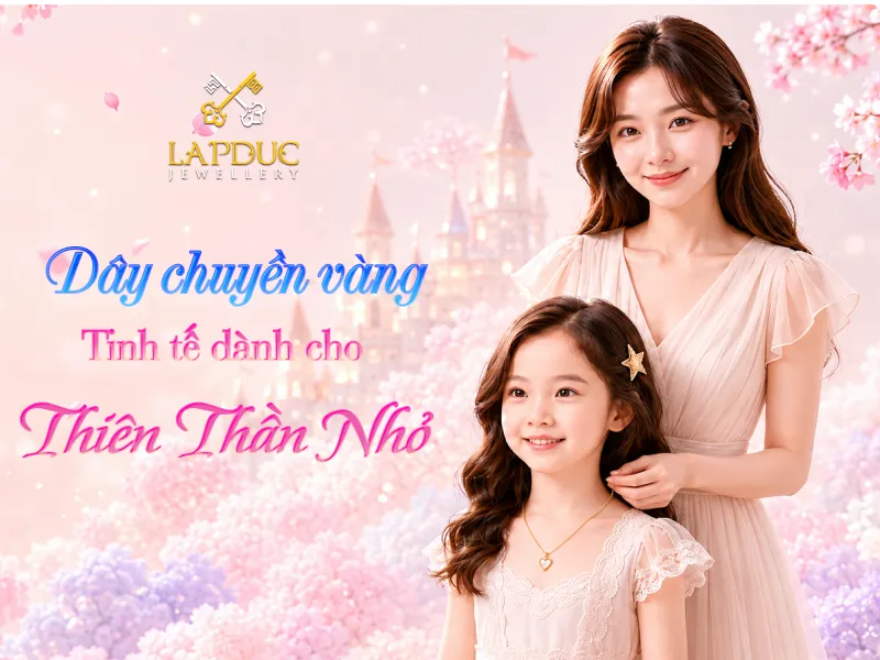 Dây Chuyền Vàng Cho Bé: Quà Tặng Ý Nghĩa Cho Bé Yêu 1 dây chuyền vàng cho bé