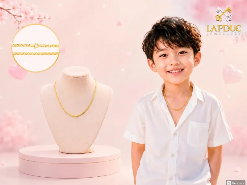 Dây Chuyền Vàng Cho Bé: Quà Tặng Ý Nghĩa Cho Bé Yêu 6 dây chuyền vàng cho bé