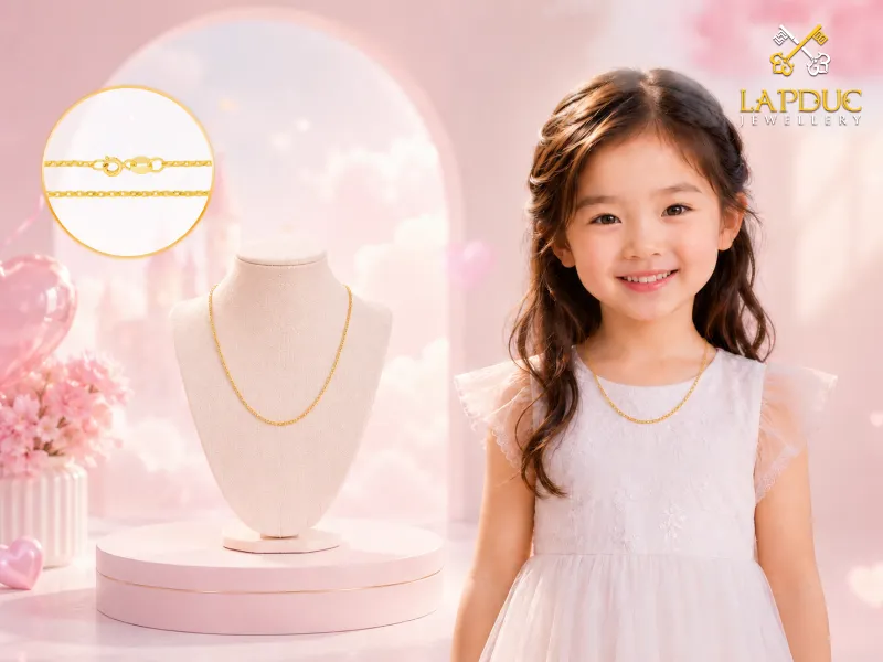 Dây Chuyền Vàng Cho Bé: Quà Tặng Ý Nghĩa Cho Bé Yêu 8 dây chuyền vàng cho bé