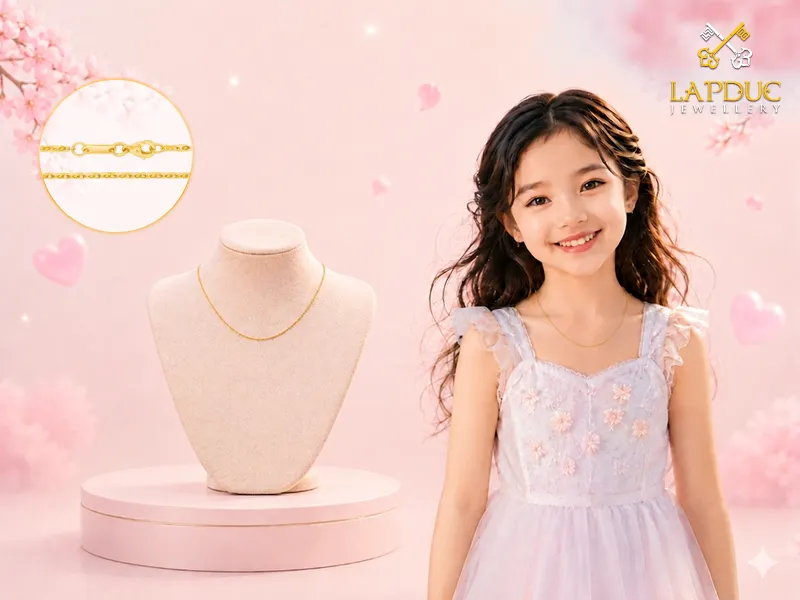 Dây Chuyền Vàng Cho Bé: Quà Tặng Ý Nghĩa Cho Bé Yêu 5 dây chuyền vàng cho bé
