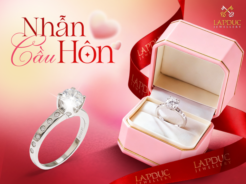 Xu Hướng Nhẫn Cầu Hôn Đẹp Và Hiện Đại Nhất 2026 3 nhẫn cầu hôn