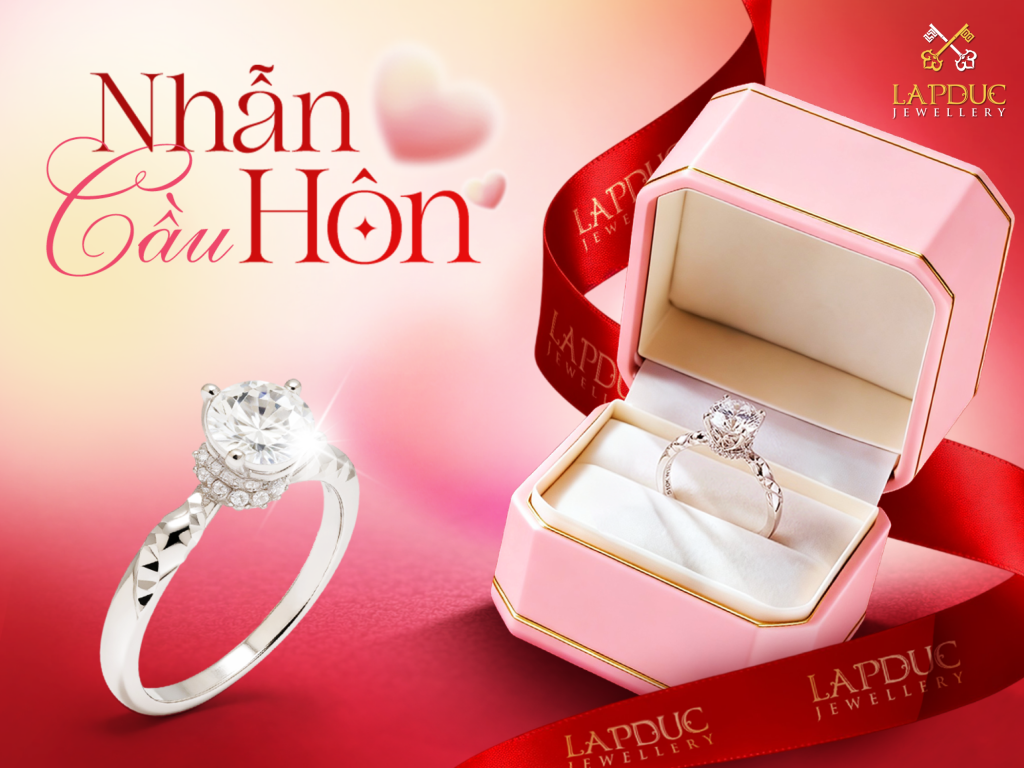 Xu Hướng Nhẫn Cầu Hôn Đẹp Và Hiện Đại Nhất 2026 4 nhẫn cầu hôn