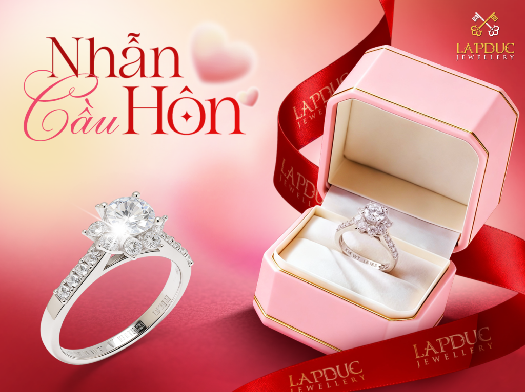 Xu Hướng Nhẫn Cầu Hôn Đẹp Và Hiện Đại Nhất 2026 2 nhẫn cầu hôn