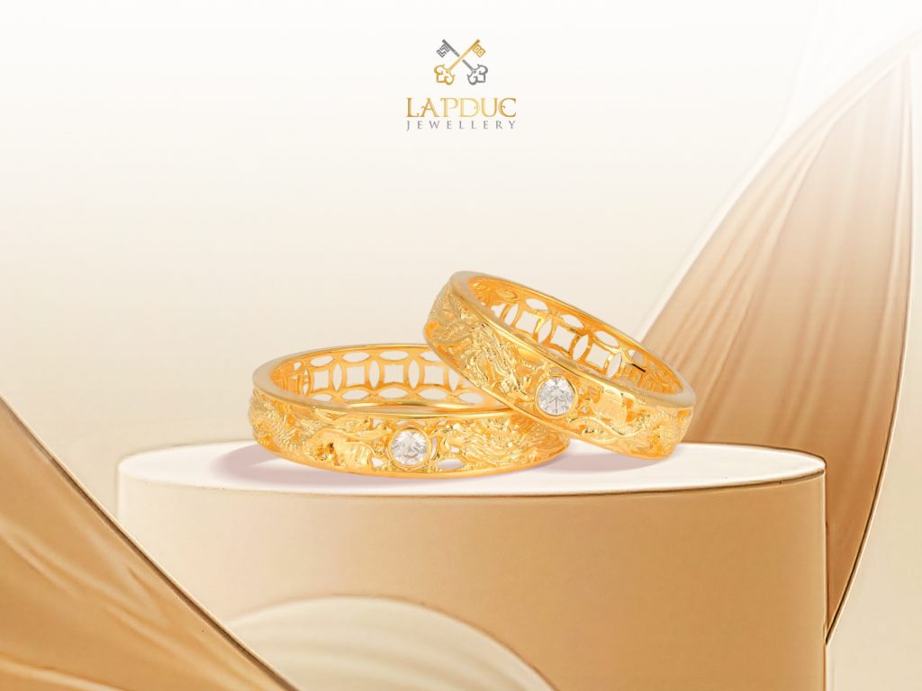 TOP 10 Mẫu Nhẫn Cưới Vàng 18k Được Ưa Chuộng Nhất Mùa Cưới 2026 9 Nhẫn cưới vàng 18K