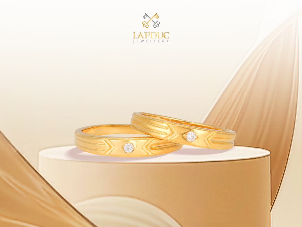 TOP 10 Mẫu Nhẫn Cưới Vàng 18k Được Ưa Chuộng Nhất Mùa Cưới 2026 2 Nhẫn cưới vàng 18K