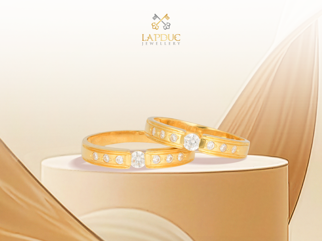 TOP 10 Mẫu Nhẫn Cưới Vàng 18k Được Ưa Chuộng Nhất Mùa Cưới 2026 3 Nhẫn cưới vàng 18K