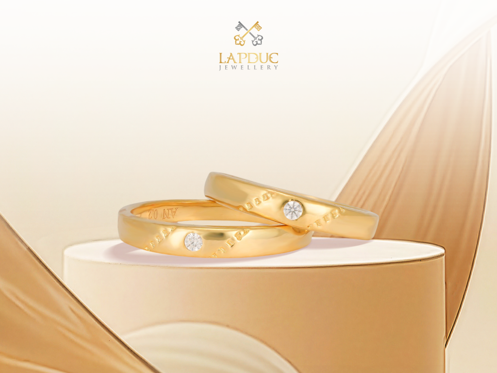 TOP 10 Mẫu Nhẫn Cưới Vàng 18k Được Ưa Chuộng Nhất Mùa Cưới 2026 4 Nhẫn cưới vàng 18K