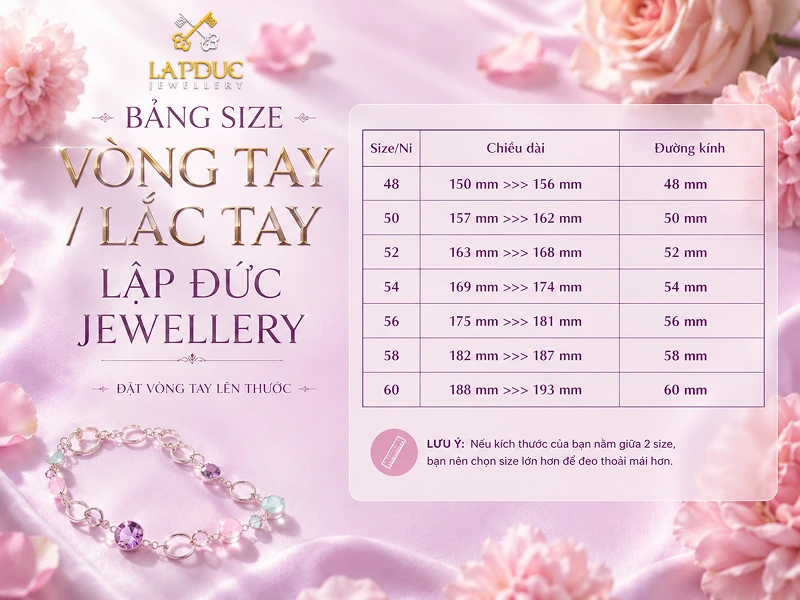 Cách Đo Ni Vòng Tay/Lắc Tay Đơn Giản Tại Nhà 2026 3 cách đo ni vòng tay