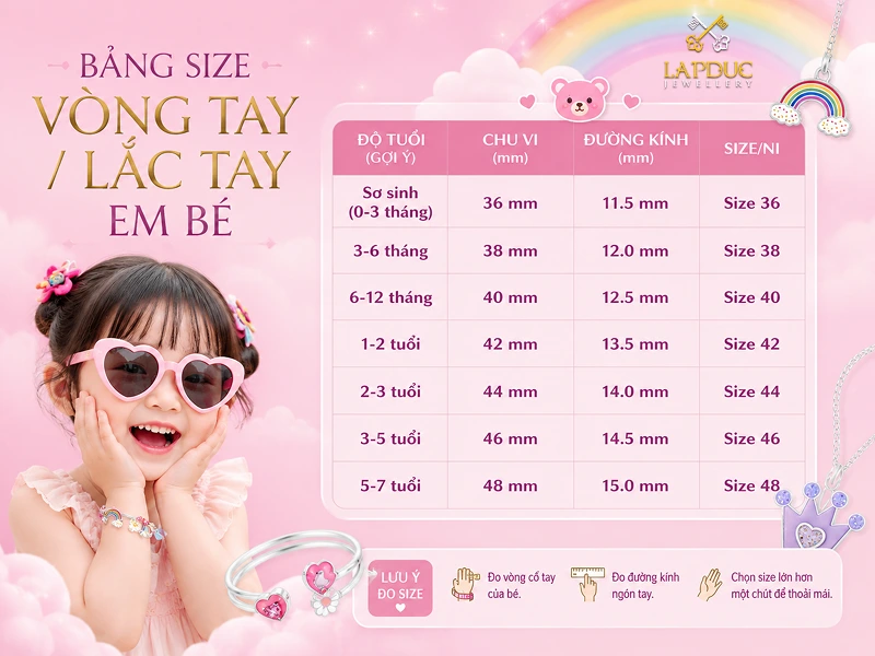 Cách Đo Ni Vòng Tay/Lắc Tay Đơn Giản Tại Nhà 2026 4 cách đo ni vòng tay