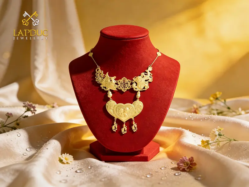 Bật Mí 5 Tiêu Chí Chọn Dây Chuyền Cưới 24K Cho Mọi Cô Dâu 4 dây chuyền cưới 24K