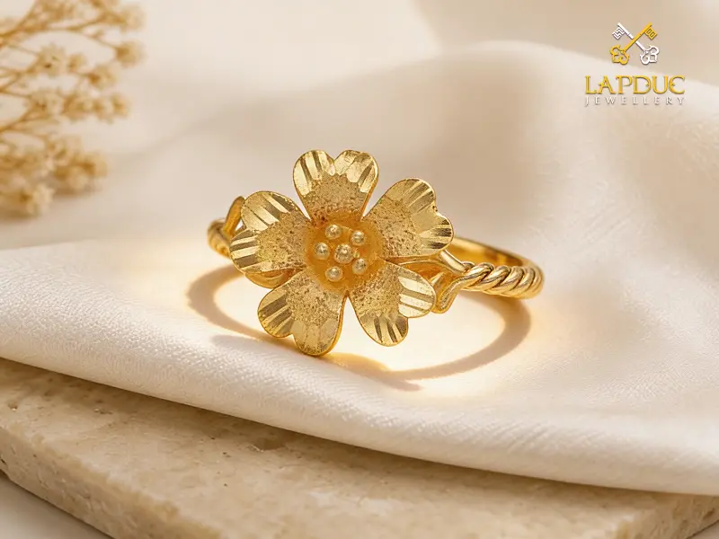 Nhẫn Nữ Vàng 24K: Trang Sức Hoàn Hảo Cho Dịp Đặc Biệt 2 nhẫn nữ vàng 24K