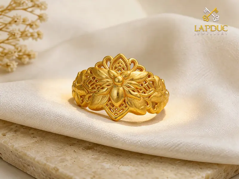 Nhẫn Nữ Vàng 24K: Trang Sức Hoàn Hảo Cho Dịp Đặc Biệt 5 nhẫn nữ vàng 24K